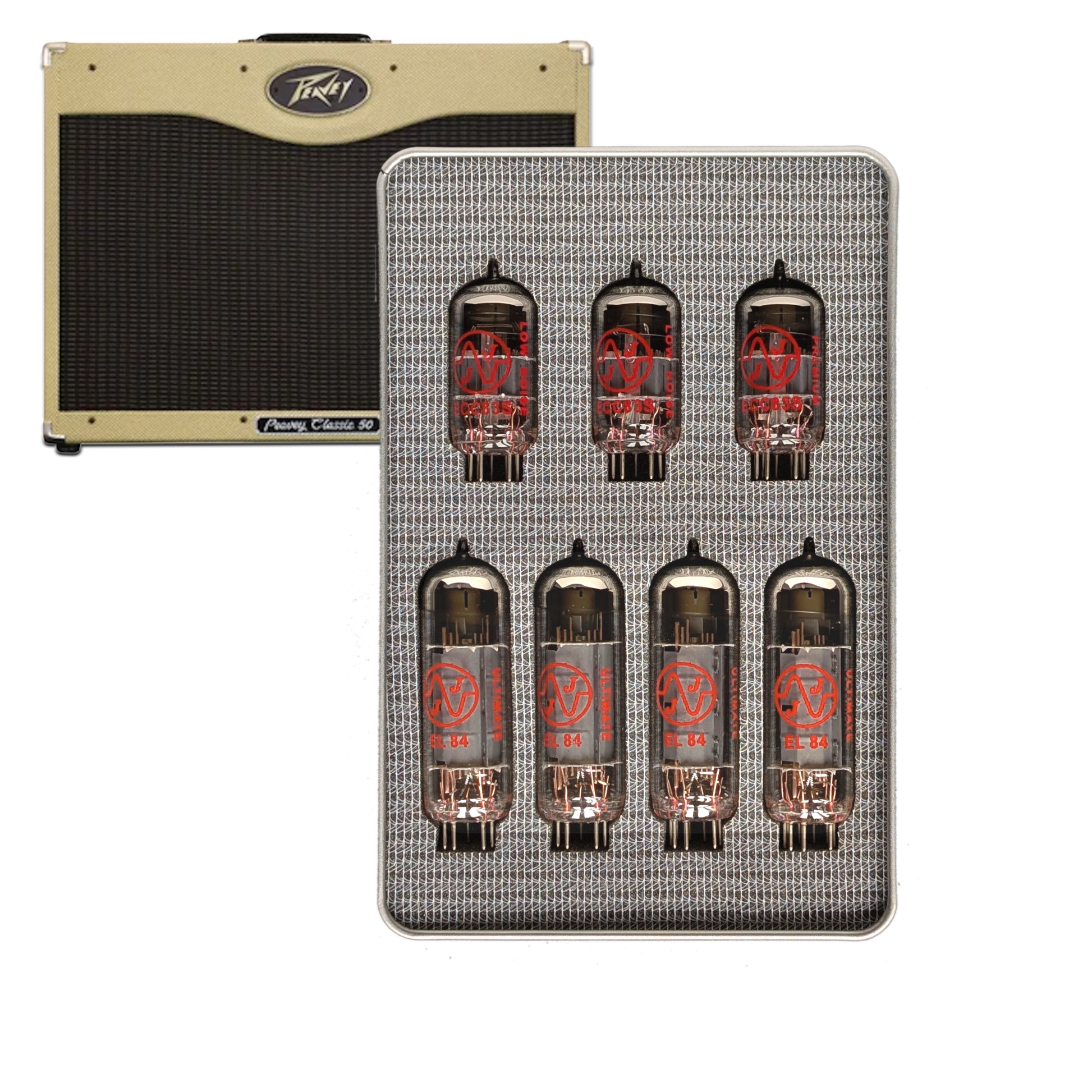 Lampes de retubage pour Classic 50 Peavey. (el84 JJ appairées)