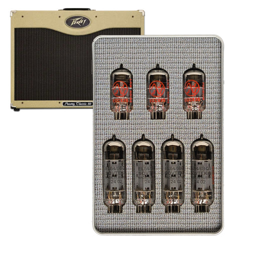 Kit de retubage pour le peavey classic 50. Option Sovtek pour la puissance. 4 x el84 appairées